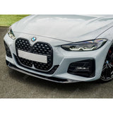 BMW 4 Series M Sport G22 G23 2020+ Front Splitter in Gloss Black Front Splitter