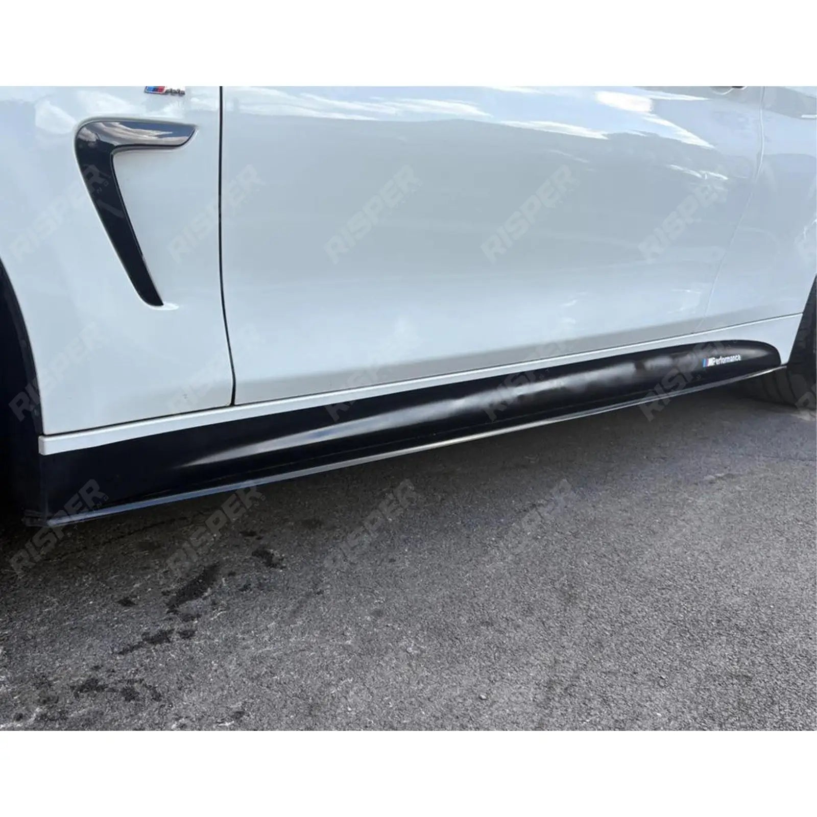 BMW 4 Series M Sport Side Skirt Splitters - F32/F36 - Gloss Black