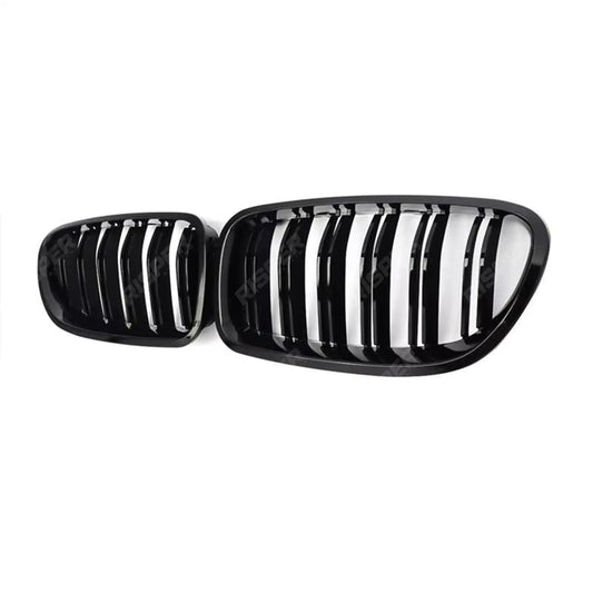 BMW 5 Series F10 2009-2017 DUAL SLAT FRONT GRILL IN GLOSS BLACK Grilles