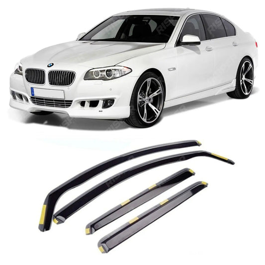 BMW 5 Series F10 2011 - 2016 STX Internal Wind Deflectors - 4PCS Dark Smoke