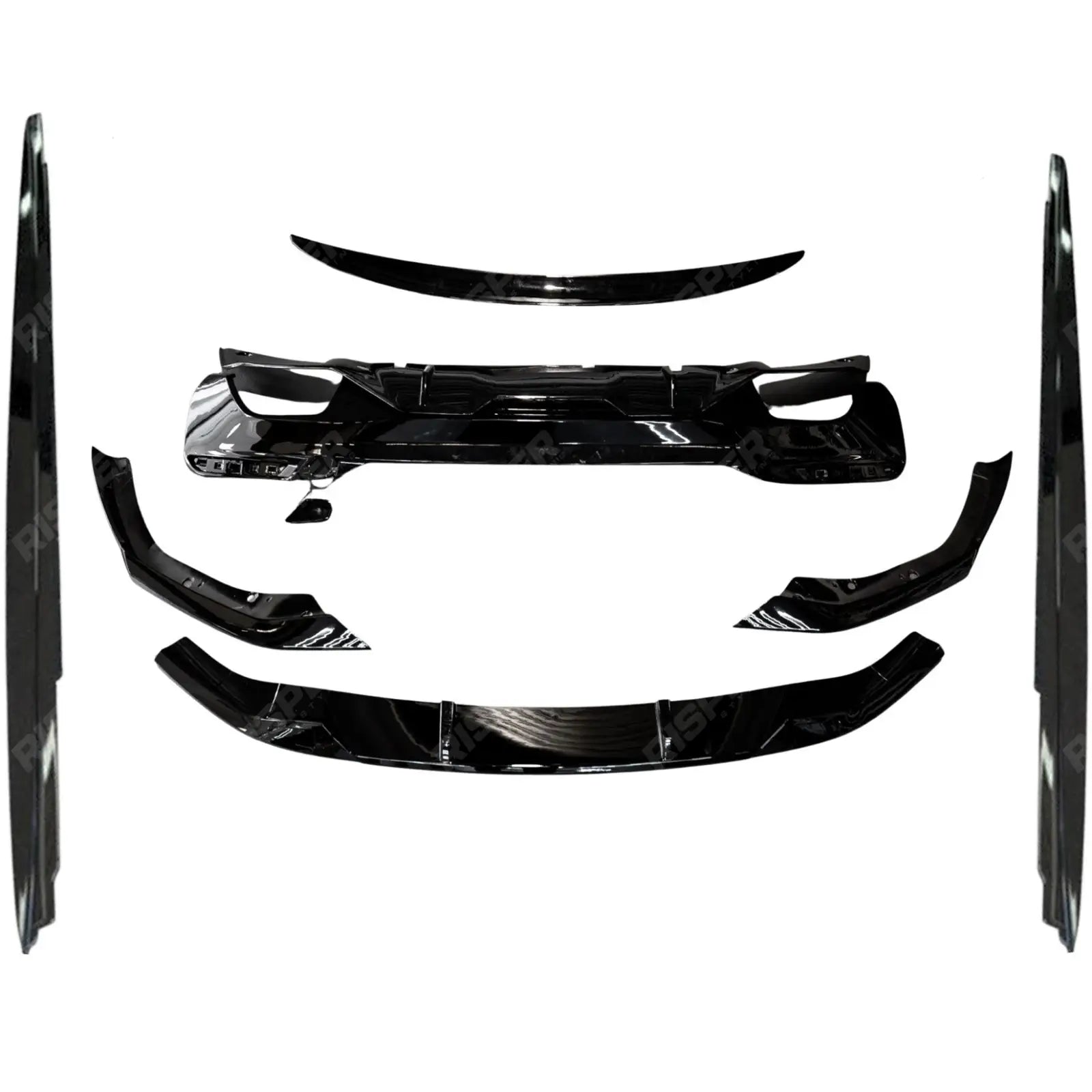 Bmw 5 Series G30 2021+ LCI Aero Kit In Gloss Black - Aero Kit