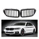 BMW 5 Series G30 G31 Pre LCI 2017 - 2020 M5 Style Solid Slat Upgrade Front Grill In Gloss Black