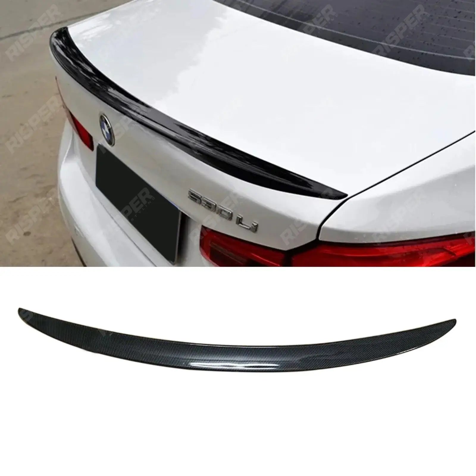 BMW 5 Series G30 G38 Carbon Look Rear Spoiler Main image