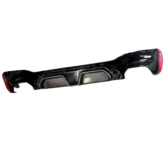 BMW 5 Series G30 G38 M Sport Pre LCI 2018 - 2022 CS Rear Diffuser In Carbon Look