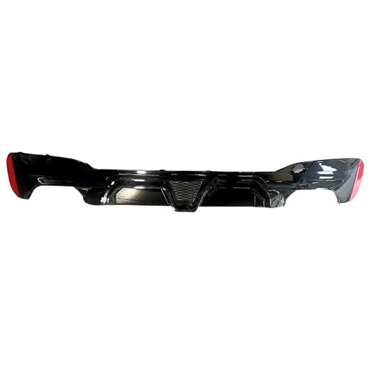BMW 5 Series G30 G38 M Sport Pre LCI 2018 - 2022 CS Rear Diffuser In Gloss Black