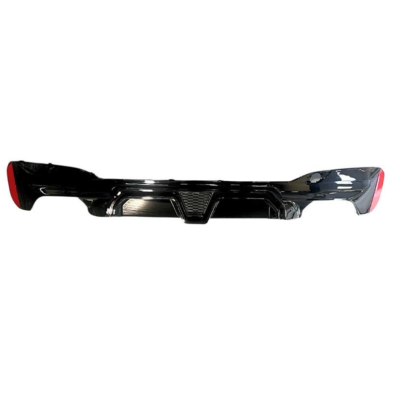 BMW 5 Series G30 G38 M Sport Pre LCI 2018 - 2022 CS Rear Diffuser In Gloss Black