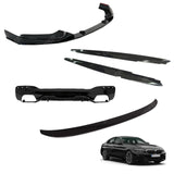 BMW 5 Series G30 M Sport Pre LCI 2017 - 2020 Full Gloss Black Aero Body Lip Kit