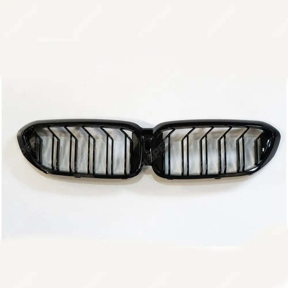 BMW 5 Series G30 Pre LCI 2017 - 2020 Old to New M5 Look Dual Slat Front Grille In Gloss Black