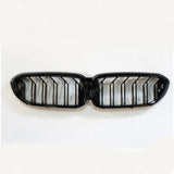 BMW 5 Series G30 Pre LCI 2017 - 2020 Old to New M5 Look Dual Slat Front Grille In Gloss Black