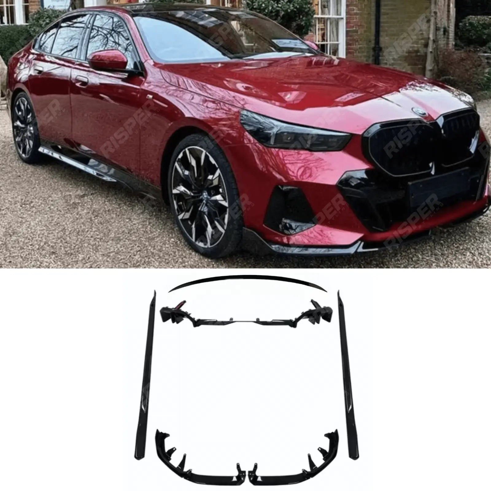 Bmw 5 Series G60 2024 On M Sport Aero Kit In Gloss Black