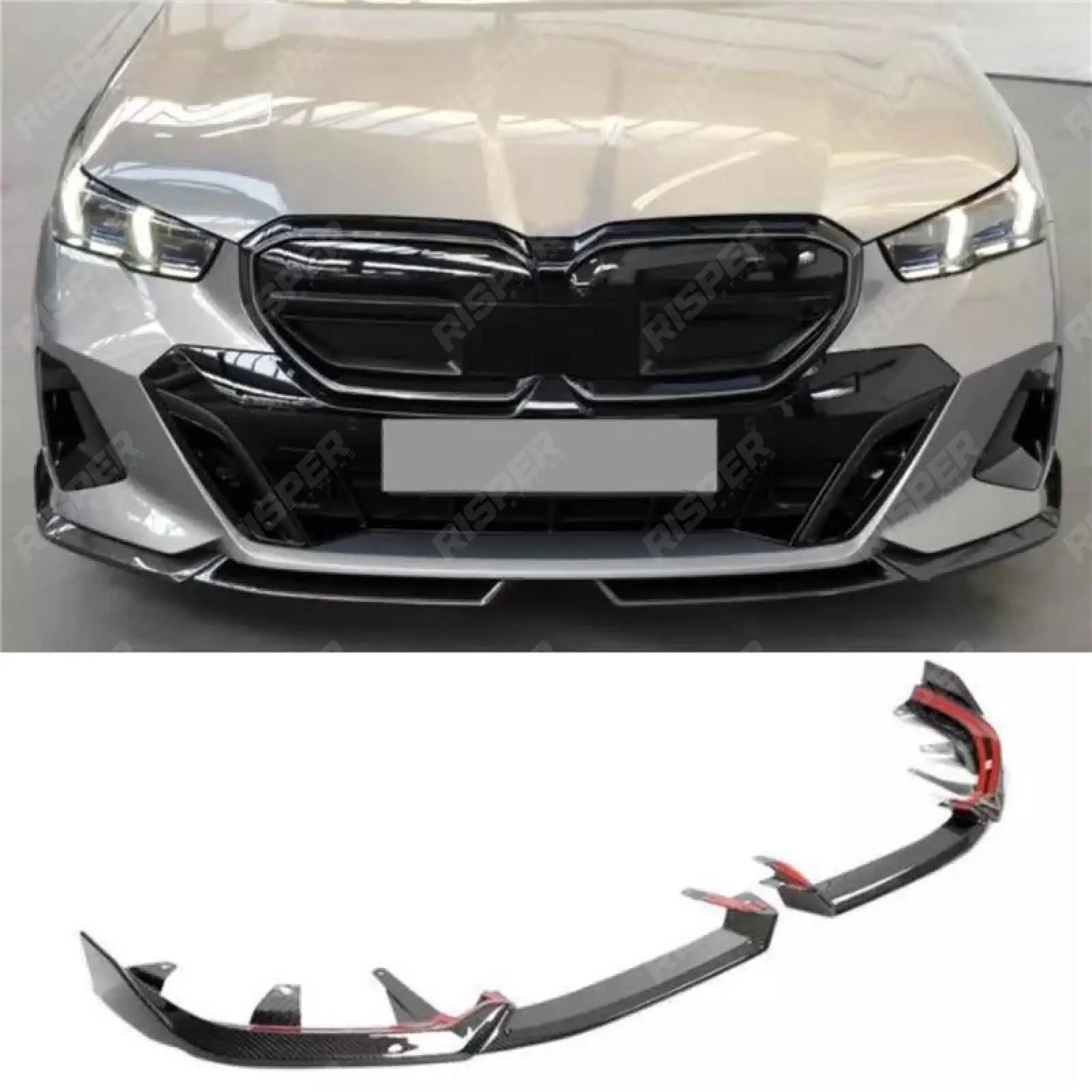 Bmw 5 Series G60 2024 On M Sport Front Splitter In Carbon Look Main image