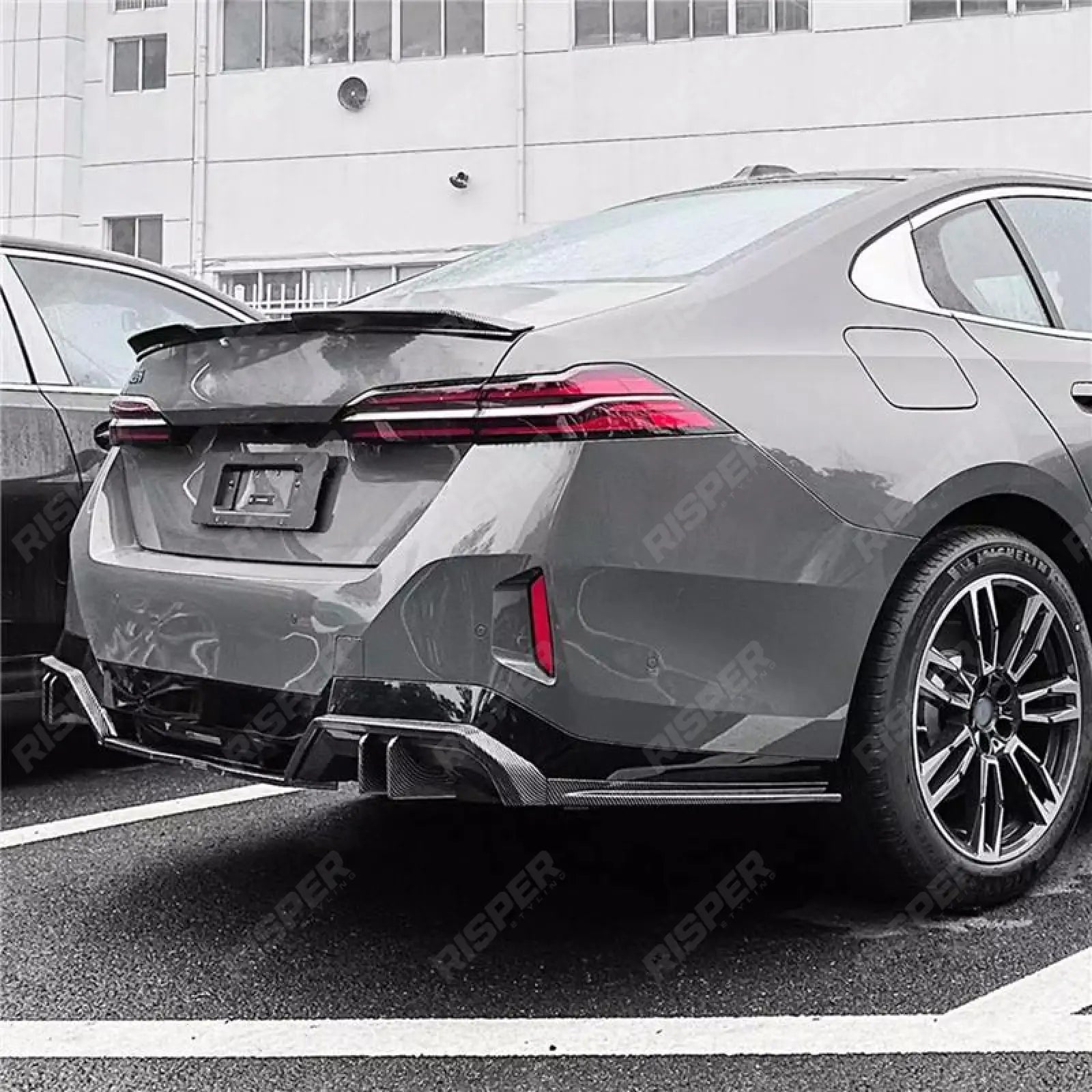 Bmw 5 Series G60 2024 On M Sport Rear Diffuser In Carbon Look