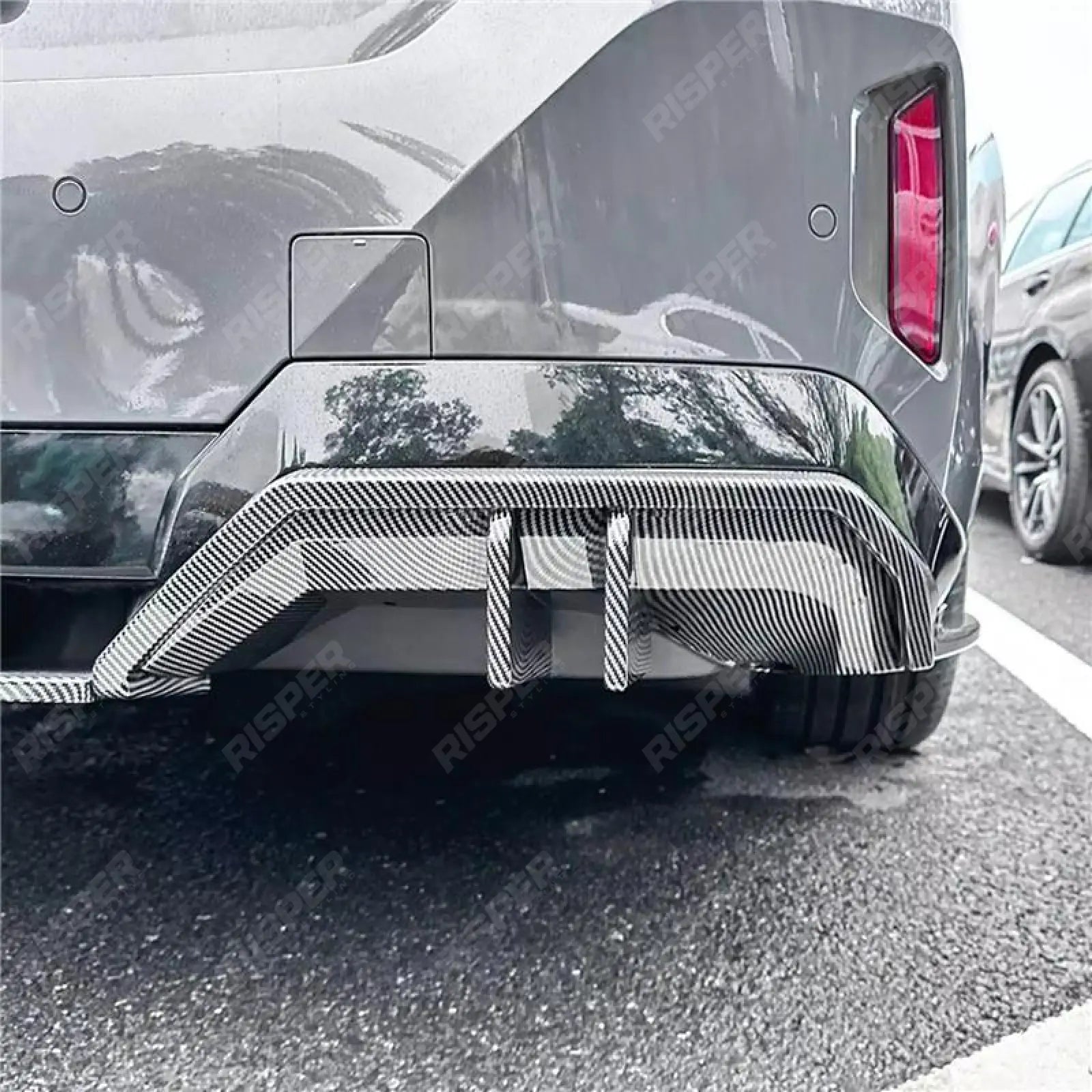 Bmw 5 Series G60 2024 On M Sport Rear Diffuser In Carbon Look