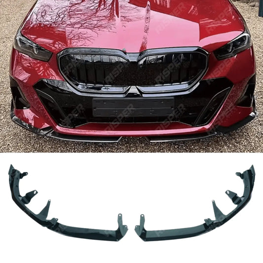 Bmw 5 Series G60 G68 M Sport Front Splitter In Gloss Black