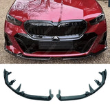 Bmw 5 Series G60 G68 M Sport Front Splitter In Gloss Black