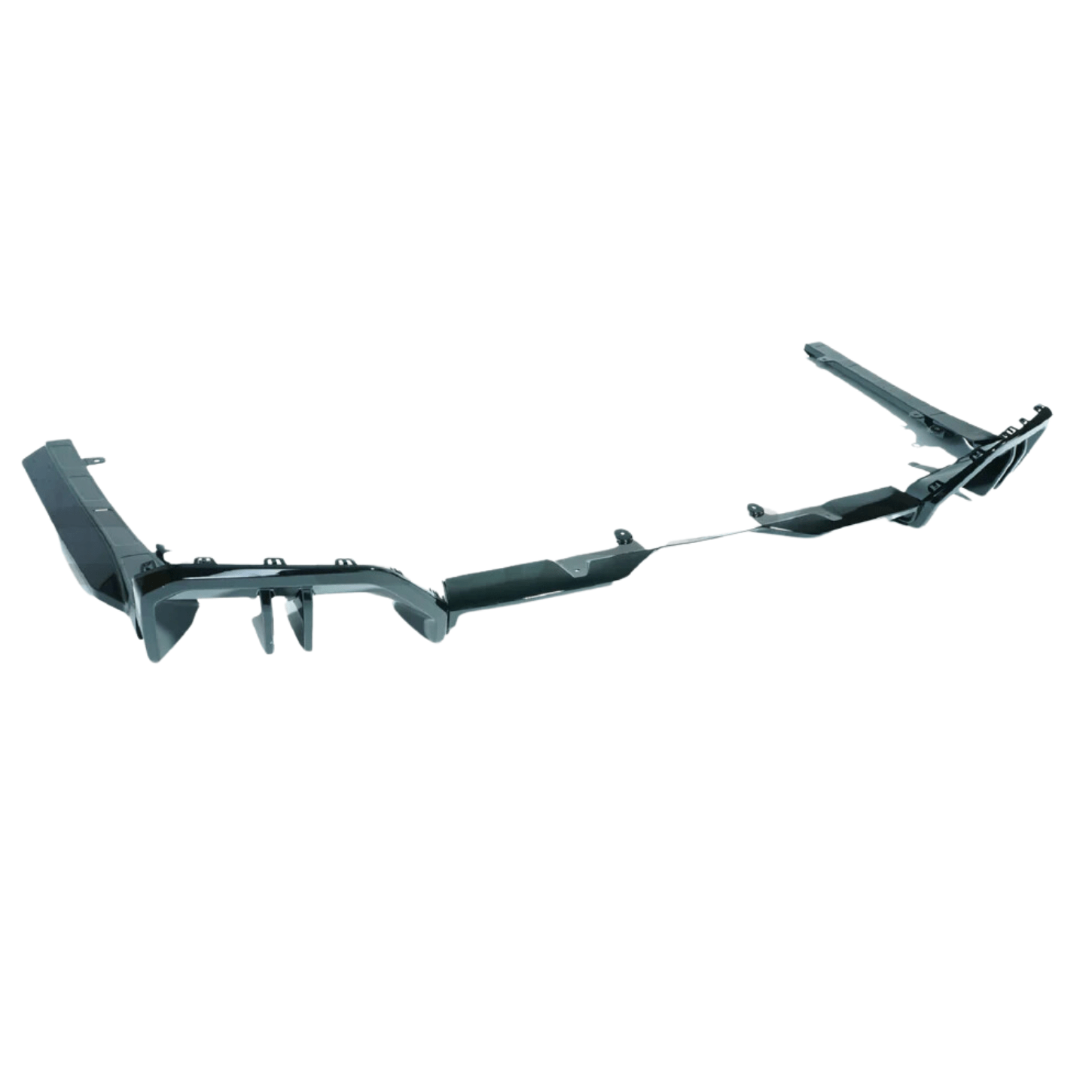 Bmw 5 Series G60 G68 M Sport Rear Diffuser In Gloss Black