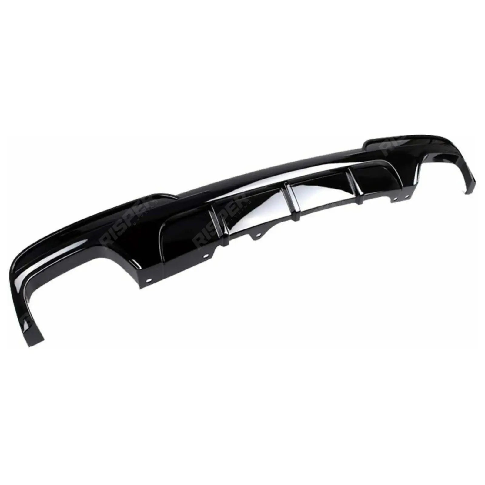 BMW 5 Series M Sport F10 F11 - Gloss Black Rear Diffuser with Quad Exit