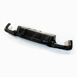 BMW 5 Series M sport F10 F18 2011 - 2017 V Style Rear Bumper Diffuser in Carbon Look