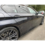 BMW 5 Series M Sport F10 F18 Side Skirt Splitters in Gloss Black