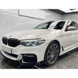 BMW 5 Series M Sport G30 G31 2017 - 2020 (pre - LCI) Front Splitter In Gloss Black