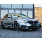 BMW 5 Series M Sport G30 G31 2017 - 2020 (pre - LCI) Front Splitter In Gloss Black