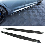 BMW 5 Series M Sport G30 G31 2017+ Side Skirt Splitters In Gloss Black