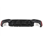 BMW 5 Series M Sport G30 G31 (pre LCI 2017 - 2020) M5 Look Rear Diffuser - Quad Exit Gloss Black