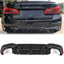 BMW 5 Series M Sport G30 G31 (pre LCI 2017 - 2020) M5 Look Rear Diffuser - Quad Exit Gloss Black