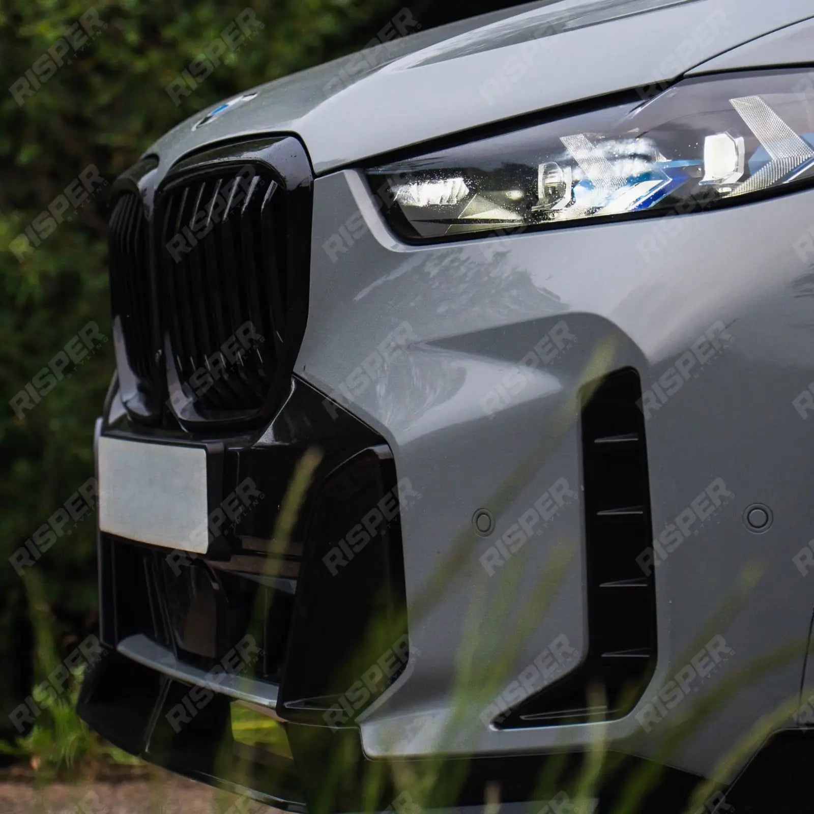 BMW G05 LCI 2023+ Single Slat Front Grill In Gloss Black Grilles