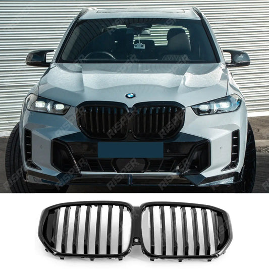 BMW G05 LCI 2023+ Single Slat Front Grill In Gloss Black Grilles