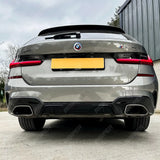 BMW G20 G21 M340i Pre - LCI 2019 - 2021 Gloss Black M Performance MP Rear Diffuser