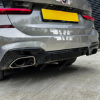 BMW G20 G21 M340i Pre - LCI 2019 - 2021 Gloss Black M Performance MP Rear Diffuser