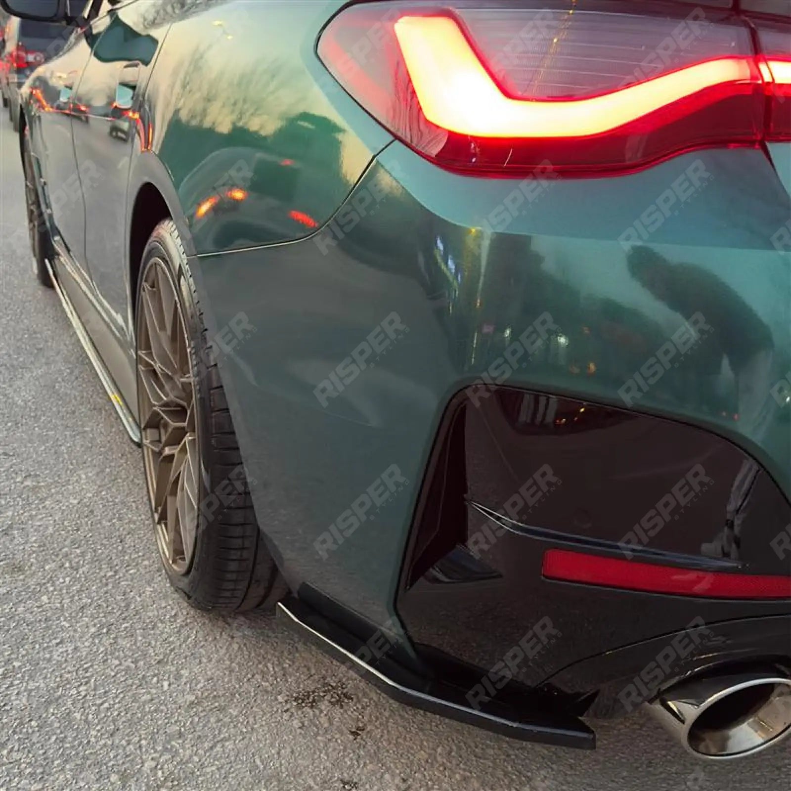 Bmw I4 & 4 Series Grand Coupe M Sport G26 2021+ Rear Side Splitters Bumper Splitter