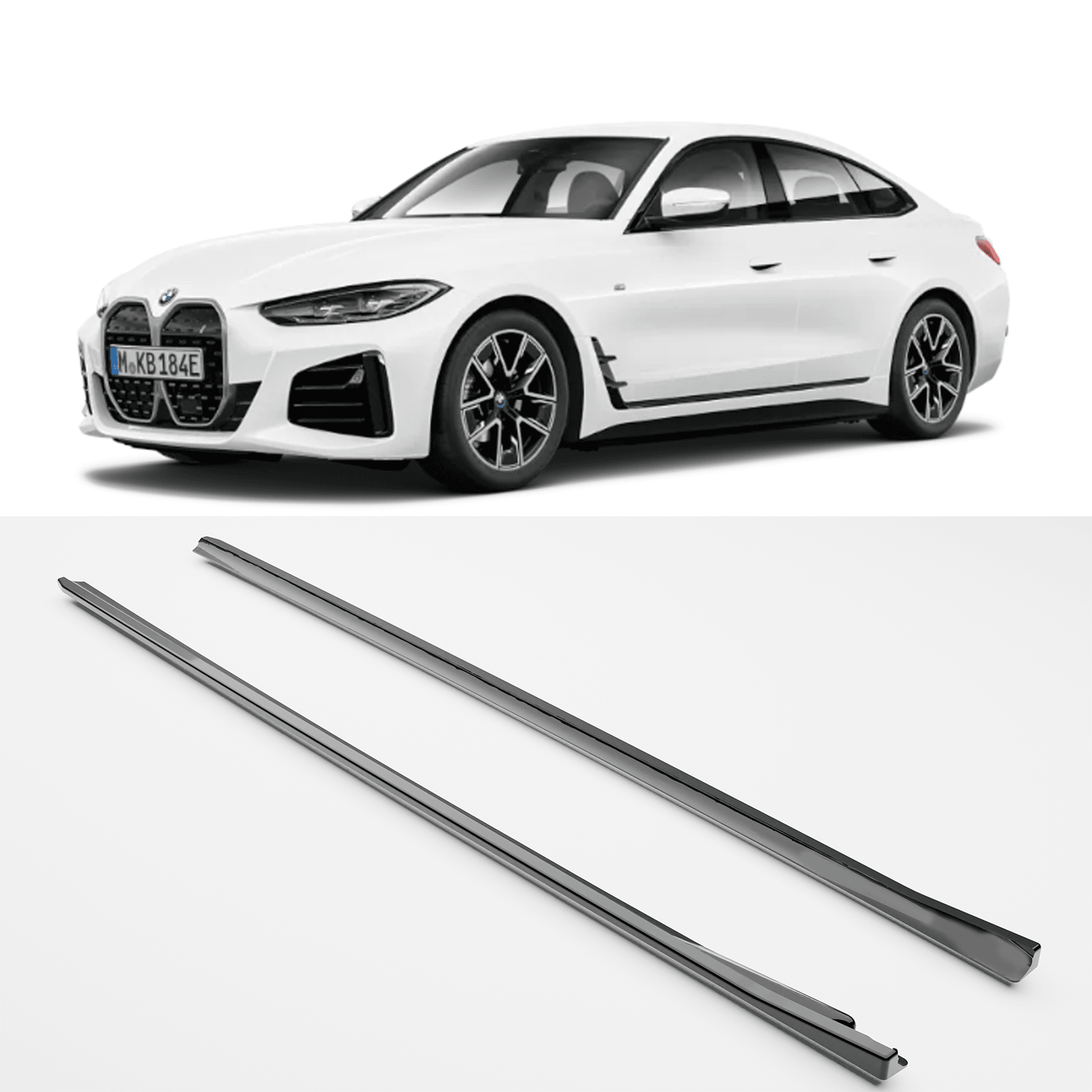 Bmw I4 & 4 Series Grand Coupe M Sport G26 2021+ Side Skirts