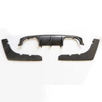BMW M3 M4 Series F80 F82 V - Style Rear Diffuser in Carbon Look