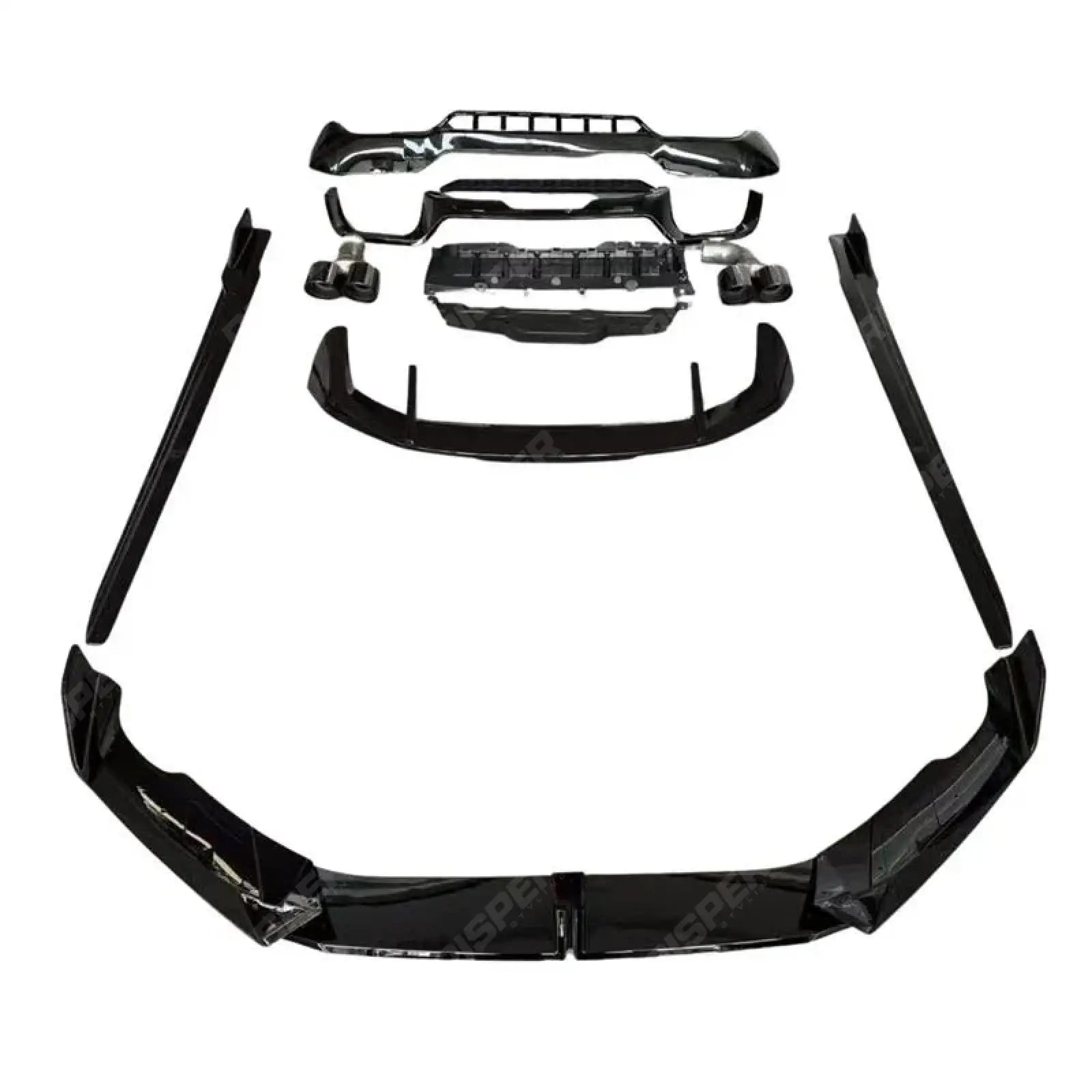 BMW X3 2021-2024 LCI Full Aero Kit With Exhaust Tips In Gloss Black Aero Kit Main image