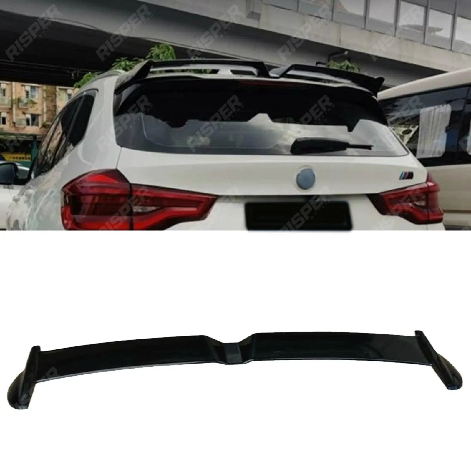 BMW X3 G01 2018 - 2021 M Sport R Style Rear Spoiler in Gloss Black Main image