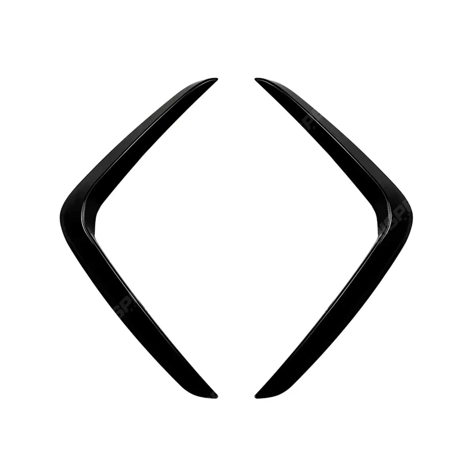 BMW X3 G01 & X4 G02 2020+ M Sport Front Canards In Gloss Black Body Trims