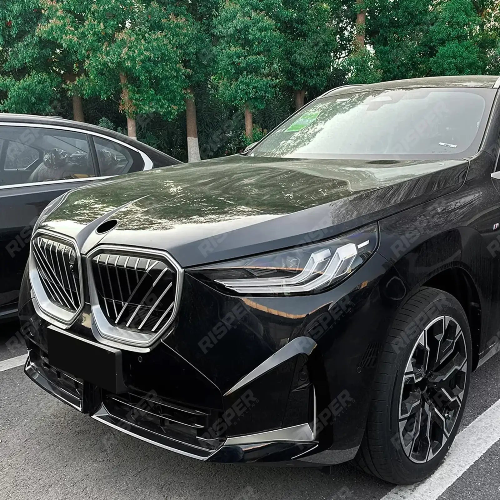 BMW X3 G45 2025+ M-Sport Front Bumper Canards In Gloss Black Body Trims