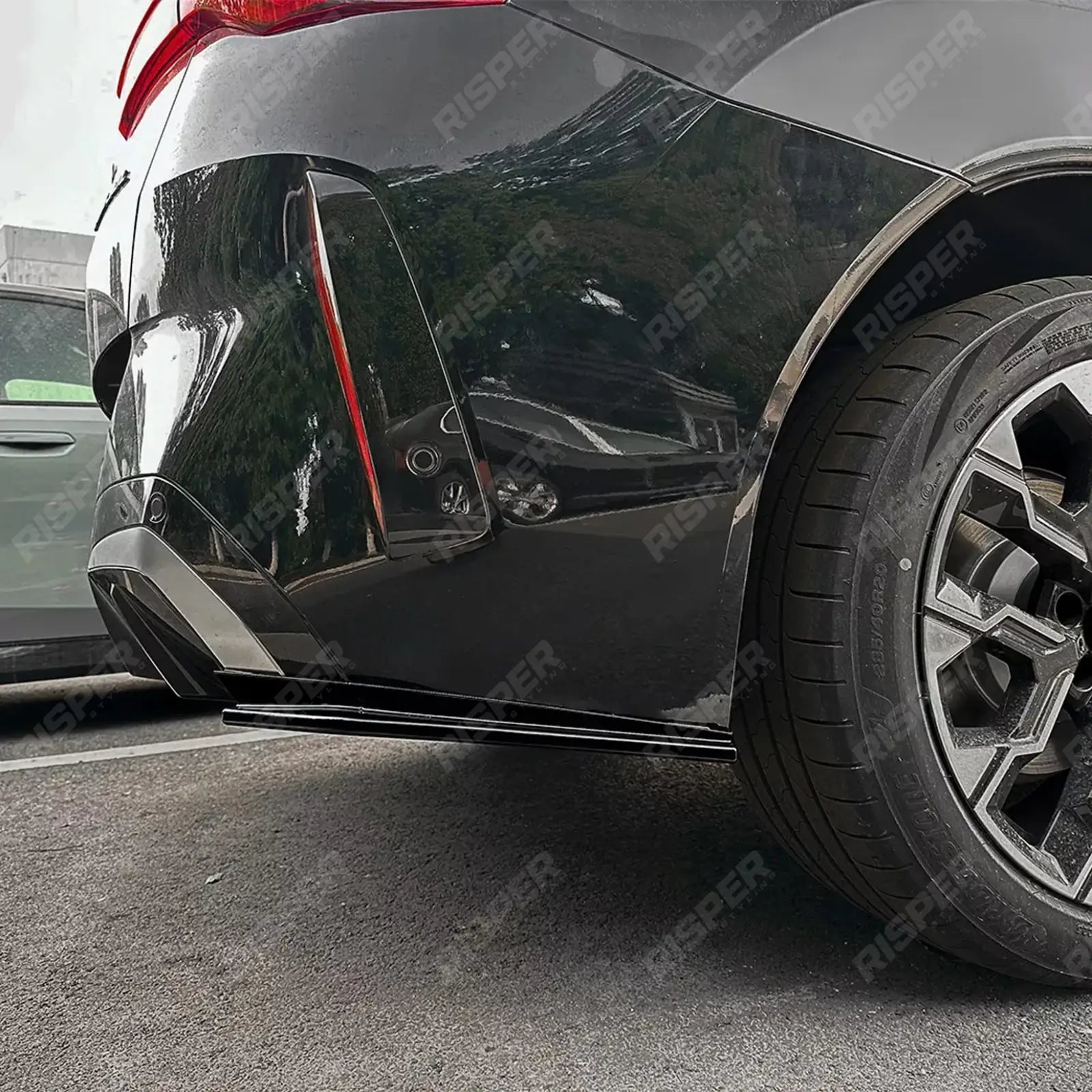 BMW X3 G45 2025+ M-Sport Rear Bumper Corner Splitters In Gloss Black Rear Bumper Splitter