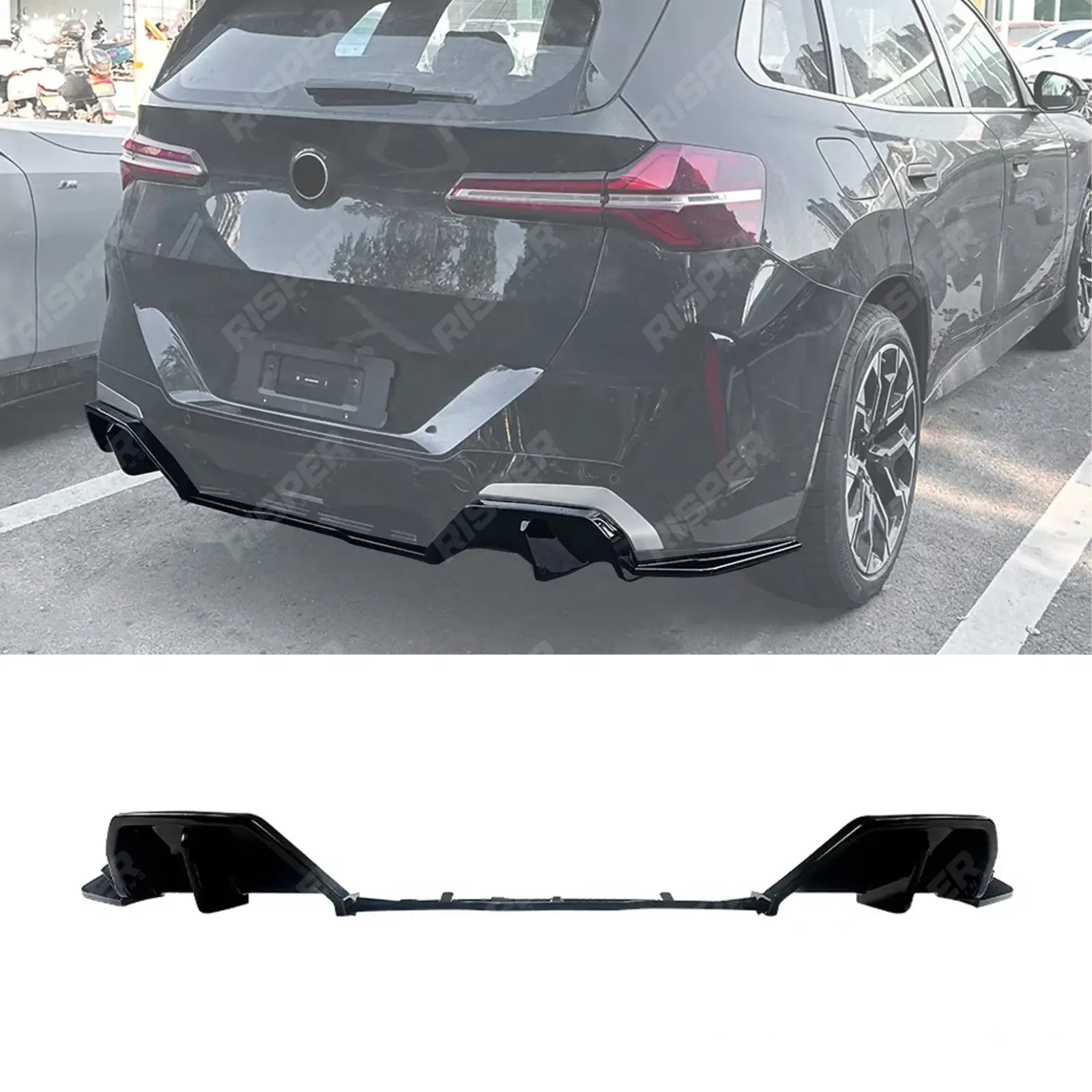 BMW X3 G45 2025+ M-Sport Rear Diffuser In Gloss Black Diffuser Main image