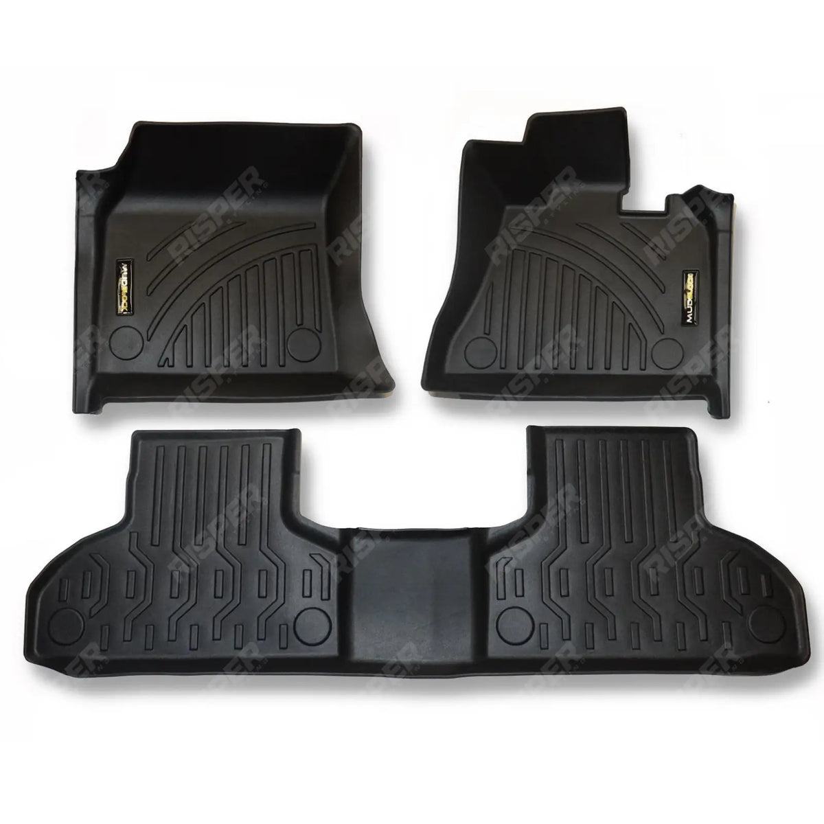 BMW X5 F15 2013-2018 3D FULLY TAILORED MATS 3-PC IN BLACK – MUDBLOCK - RisperStyling