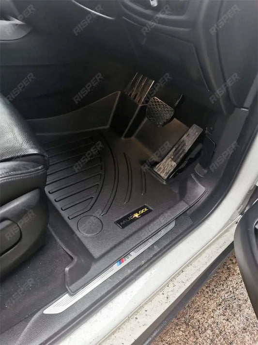 BMW X5 F15 2013-2018 3D FULLY TAILORED MATS 3-PC IN BLACK – MUDBLOCK - RisperStyling