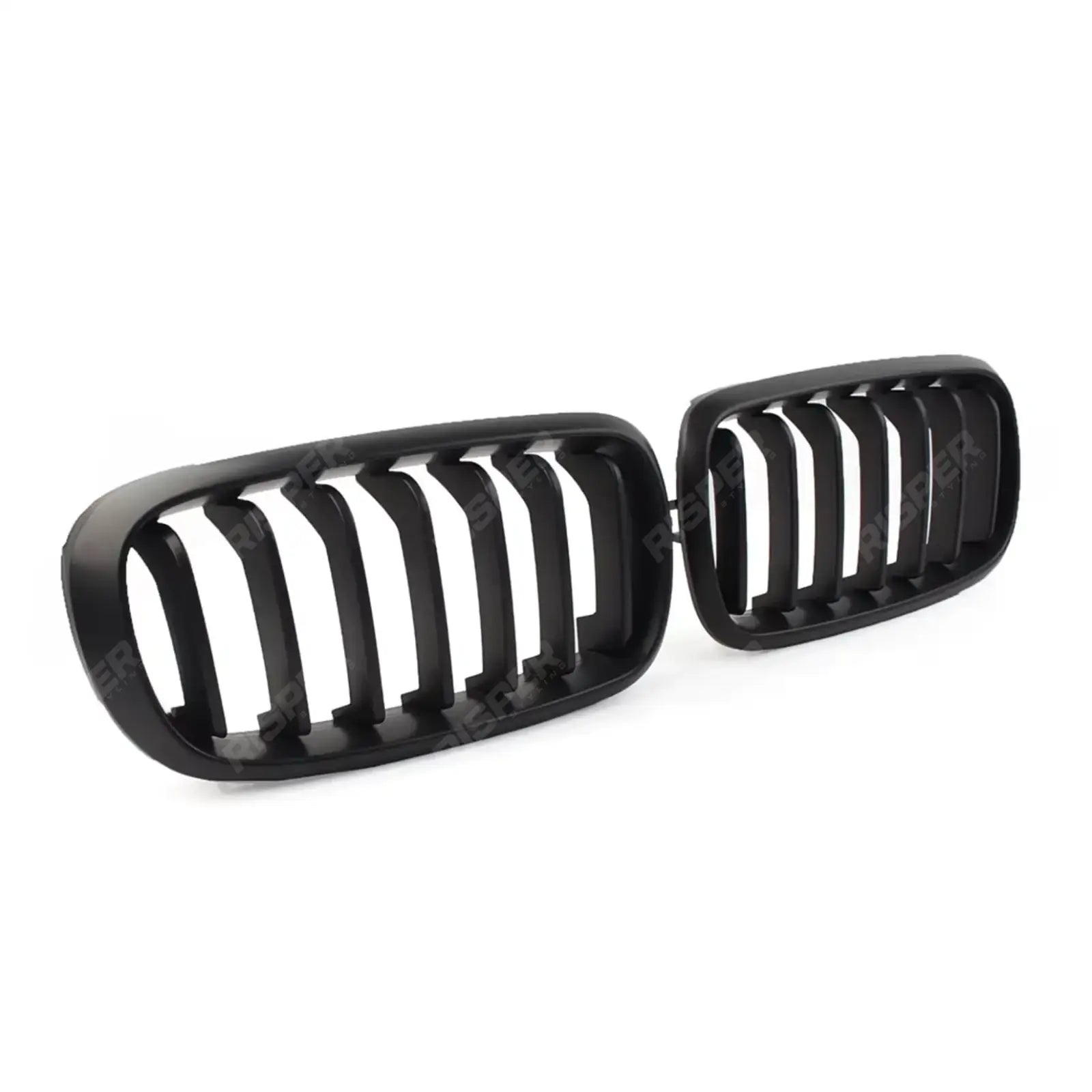 Bmw X5 F15 2013-2018 - Matte Black Front Grill - Solid Slat Grilles