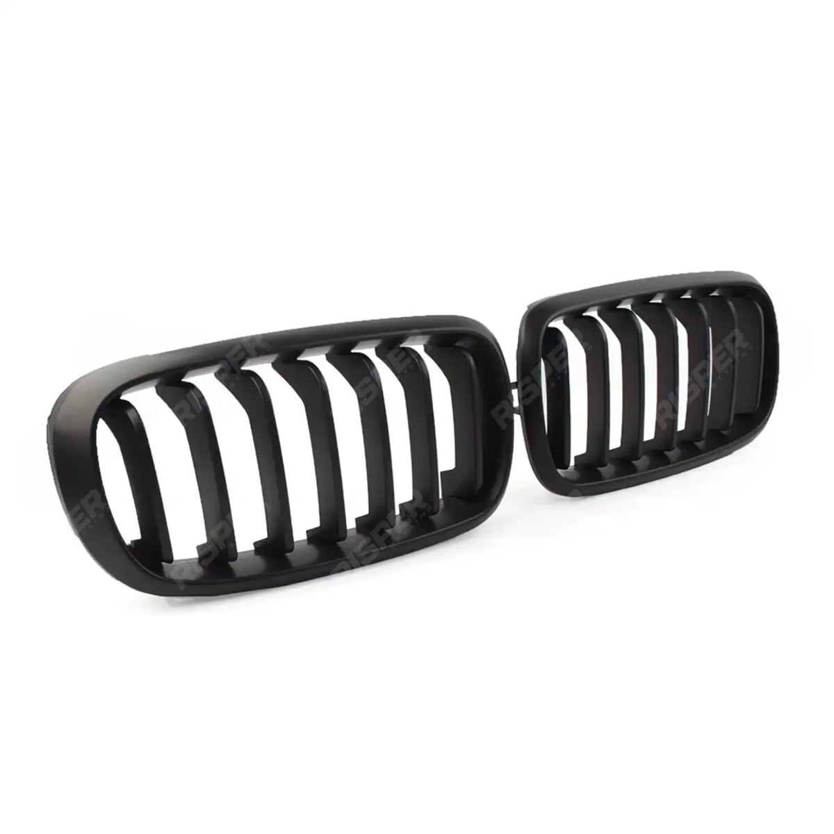 Bmw X5 F15 2013-2018 - Matte Black Front Grill - Solid Slat Grilles