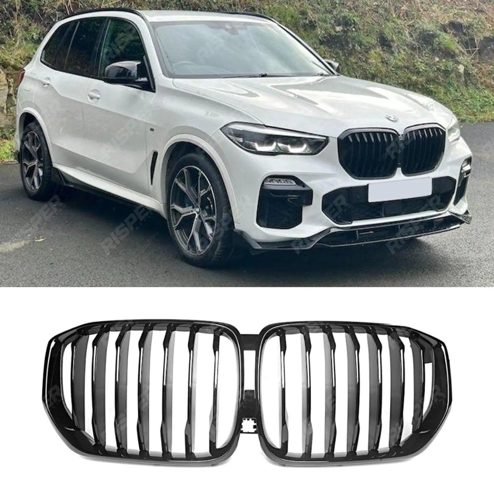 BMW X5 G05 2018 - 2022 M - Performance Solid Slat Grille - Gloss Black Main image