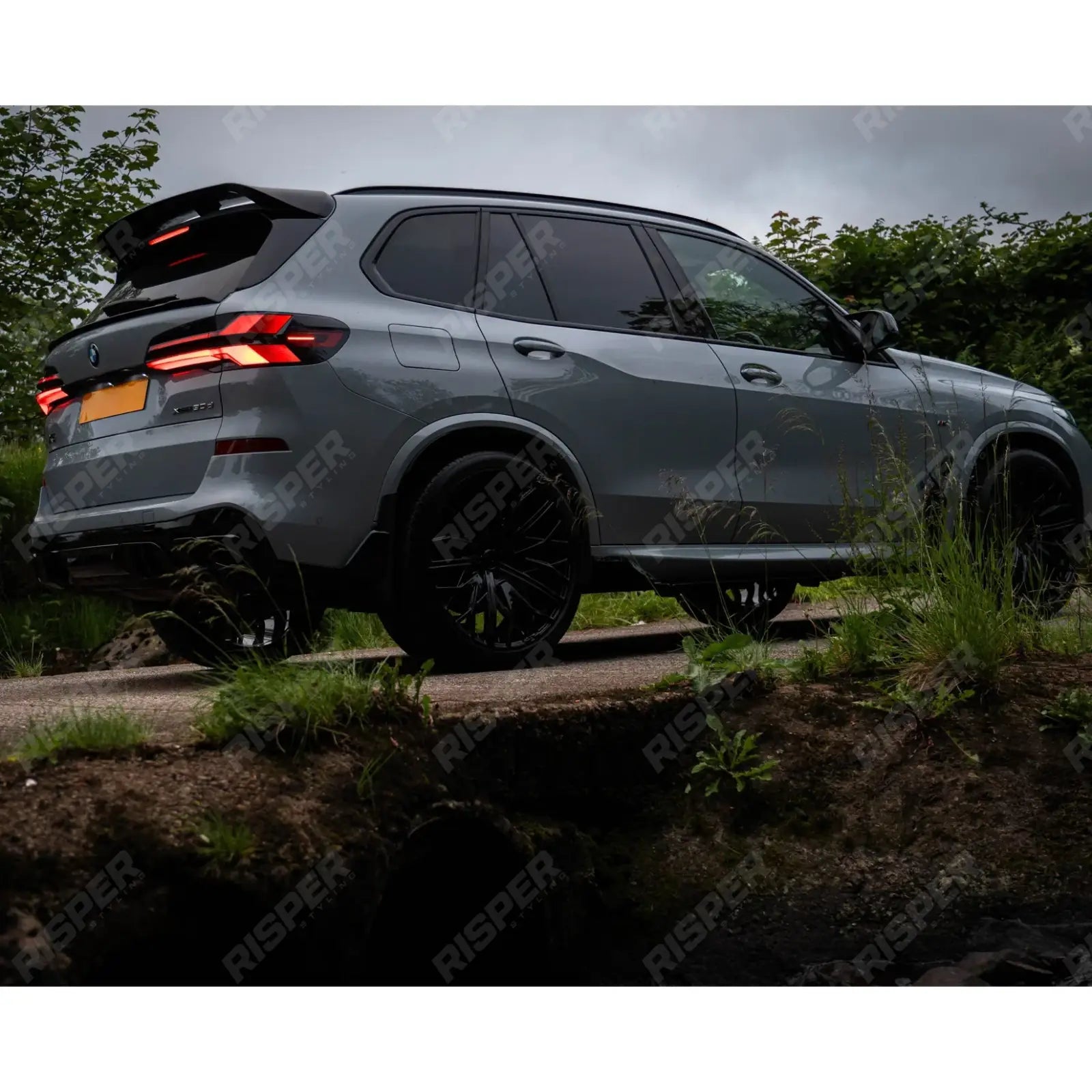 BMW X5 G05 2018 On Mid Spoiler In Gloss Black Rear Spoilers