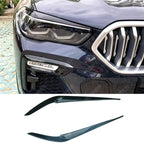 BMW X5 G05 2019-2023 (PRE LCI) Headlight Brows In Gloss Black Body Trims