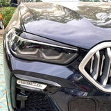 BMW X5 G05 2019-2023 (PRE LCI) Headlight Brows In Gloss Black Body Trims