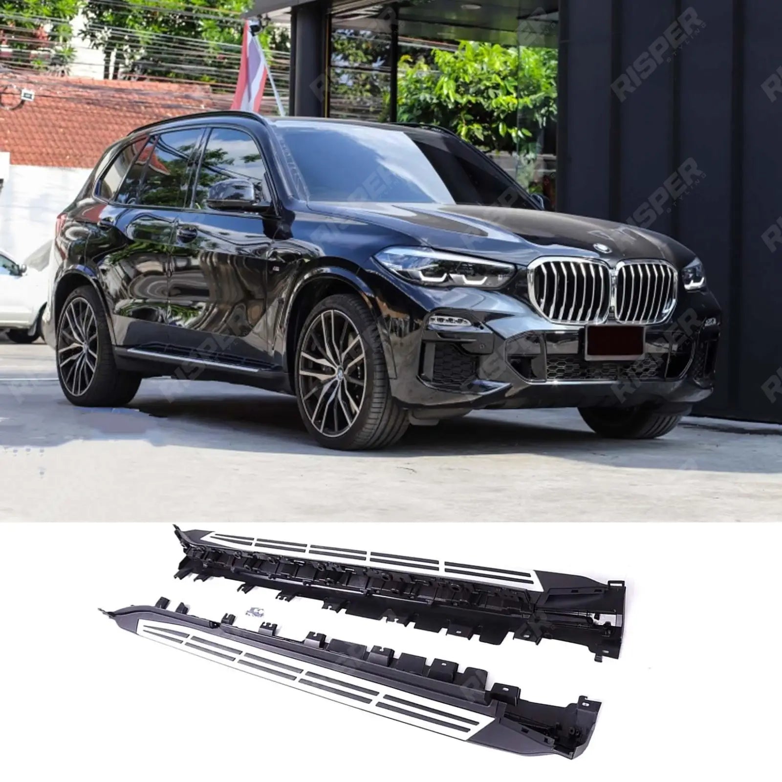BMW x5 G05 2019 on OEM Style Side Steps - Silver Main image